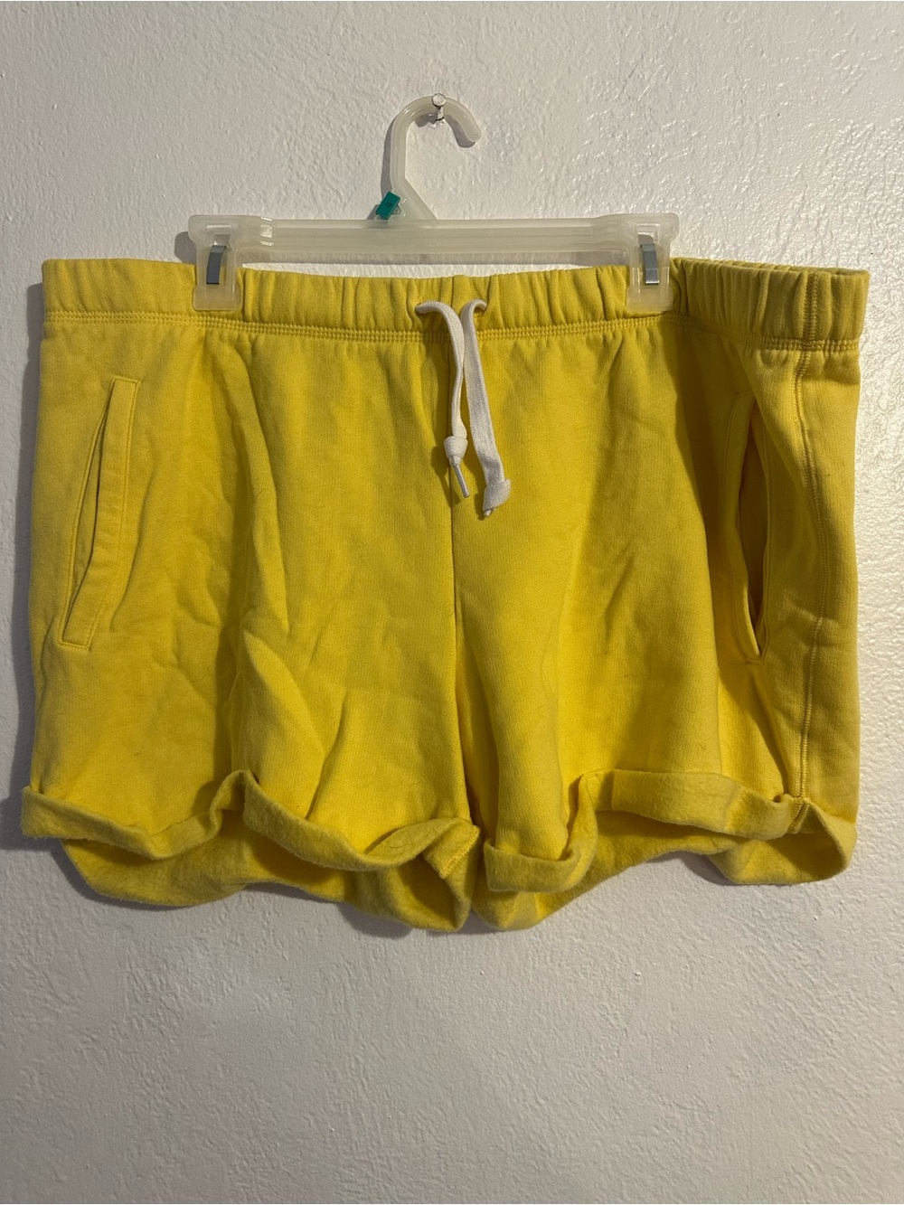 PINK Victoria Secret yellow shorts